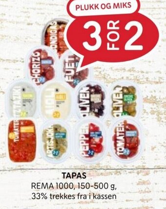 Rema 1000 TAPAS tilbud