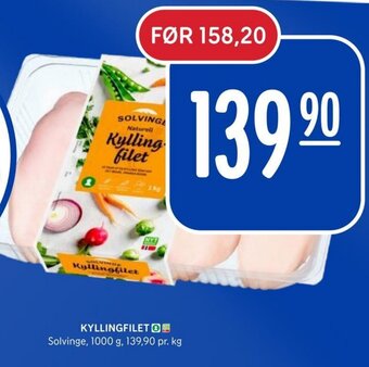 Rema 1000 KYLLINGFILET Solvinge tilbud