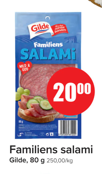 Spar Familiens salami tilbud