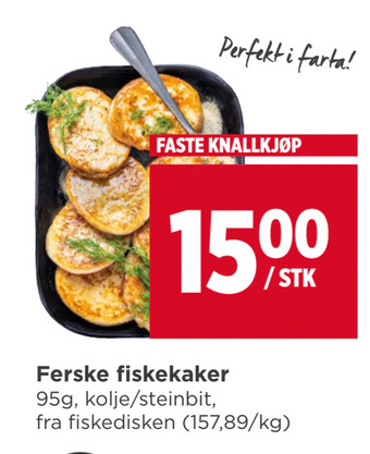 Meny Ferske fiskekaker tilbud