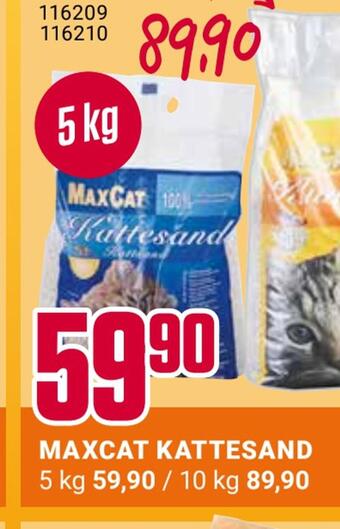 Europris Maxcat kattesand tilbud