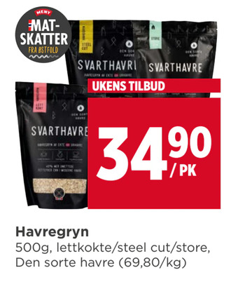 Meny Havregryn tilbud