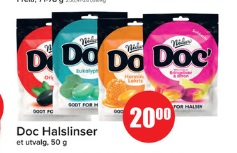 Spar Doc halslinser tilbud