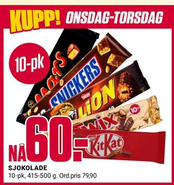 Europris Sjokolade tilbud