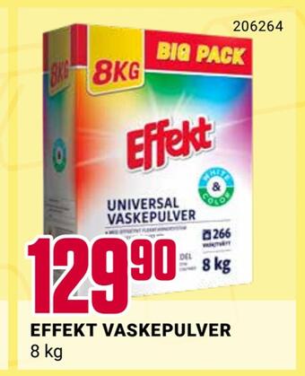 Europris Effekt vaskepulver tilbud