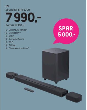 ELON Jbl soundbar bar 1000 tilbud