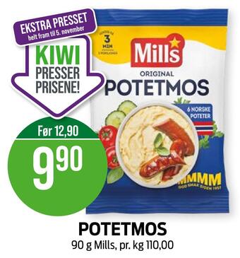 Kiwi Potetmos tilbud