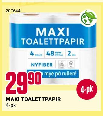 Europris Maxi toalettpapir tilbud