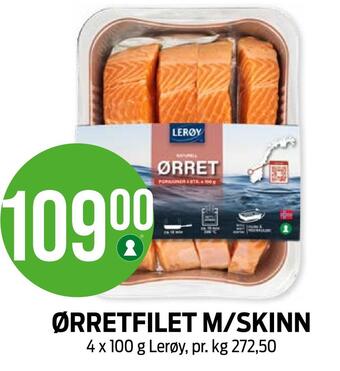 Kiwi Ørretfilet m/skinn tilbud