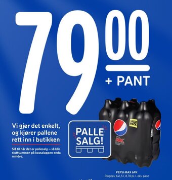 Rema 1000 PEPSI MAX 6PK tilbud