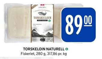 Rema 1000 TORSKELOIN NATURELL Fiskeriet tilbud