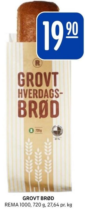 Rema 1000 GROVT BRØD REMA 1000 tilbud