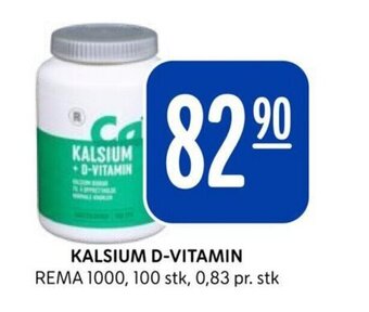 Rema 1000 KALSIUM D-VITAMIN tilbud