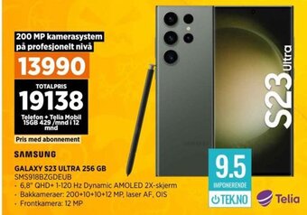 POWER SAMSUNG GALAXY S23 ULTRA 256 GB SMS918BZGDEUB tilbud