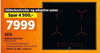 POWER AEG INDUKSJONSTOPP IPE64551FB tilbud