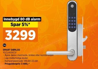 POWER SMART DØRLÅS YLCLASSICSI tilbud