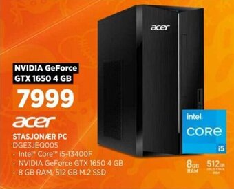 POWER acer STASJONÆR PC DGE3JEQ005 tilbud