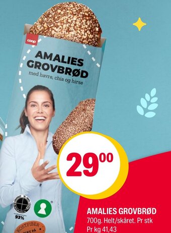 Coop Extra AMALIES GROVBRØD tilbud