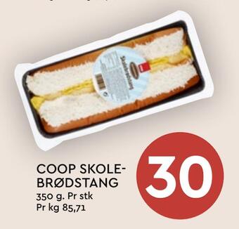 Coop Mega Coop skolebrødstang tilbud