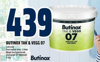 Obs Bygg Butinox tak & vegg 07 tilbud