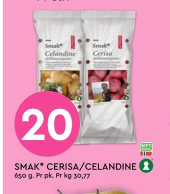 Coop Mega Smak cerisa/celandine tilbud