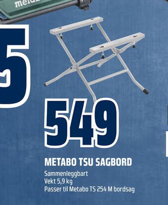 Obs Bygg Metabo tsu sagbord tilbud