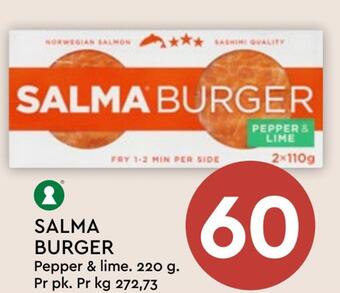 Coop Mega Salma burger tilbud