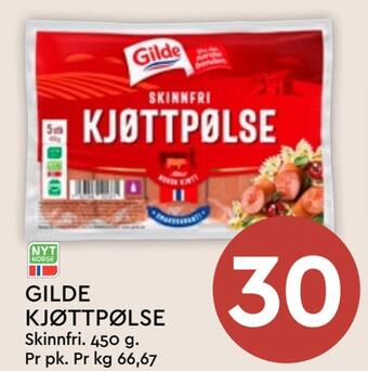 Coop Mega Gilde kjøttpølse tilbud