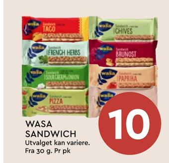 Coop Mega Wasa sandwich tilbud