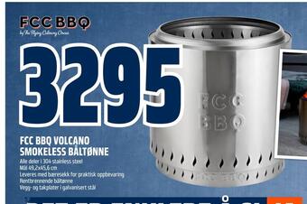 Obs Bygg Fcc bbq volcano smokeless båltønne tilbud