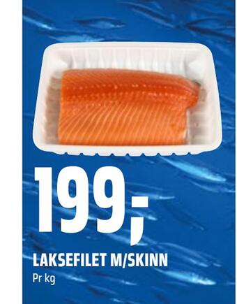 Coop Obs Laksefilet m/skinn tilbud
