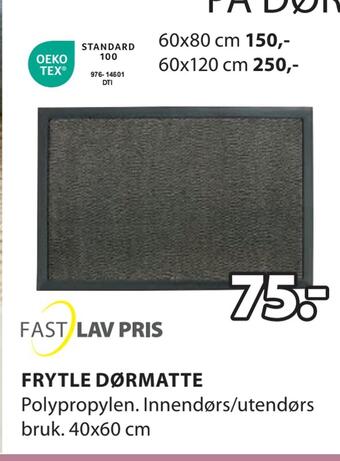 JYSK Frytle dørmatte tilbud