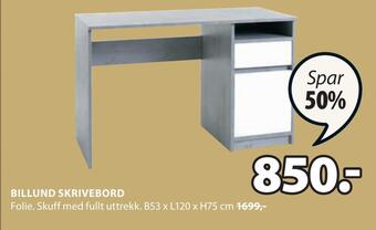 JYSK Billund skrivebord tilbud