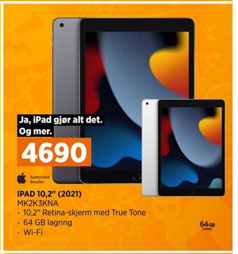 POWER Ipad 10,2 (2021) tilbud