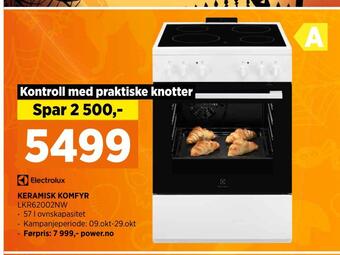 POWER Keramisk komfyr tilbud