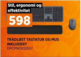 POWER Trådløst tastatur og mus inkludert tilbud
