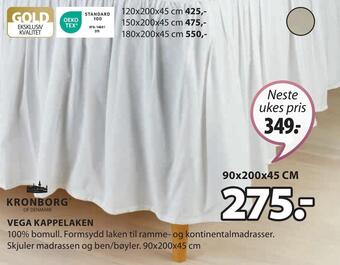 JYSK Vega kappelaken tilbud