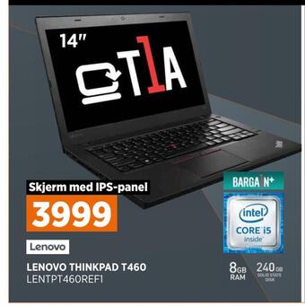POWER Lenovo thinkpad t460 tilbud