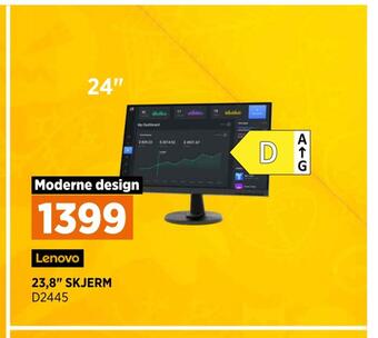 POWER Lenovo 23,8 skjerm tilbud