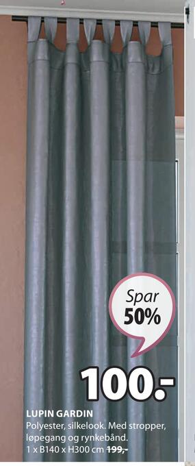 JYSK Lupin gardin tilbud
