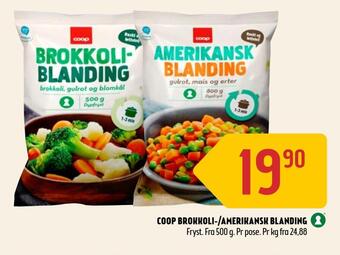 Coop Prix Coop brokkoli-/amerikansk blanding tilbud