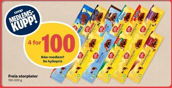Coop Marked Freia storplater tilbud
