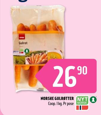 Coop Prix Norske gulrøtter tilbud