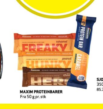 Bunnpris Maxim proteinbarer tilbud