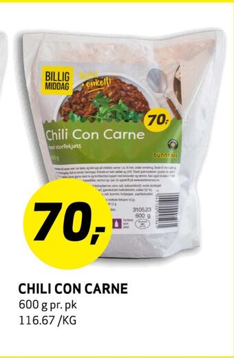 Bunnpris Chili con carne tilbud