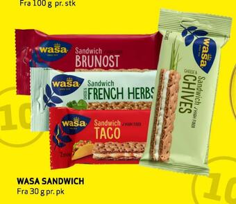 Bunnpris Wasa sandwich tilbud
