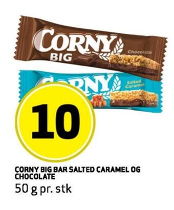 Bunnpris Corny big bar salted caramel og chocolate tilbud