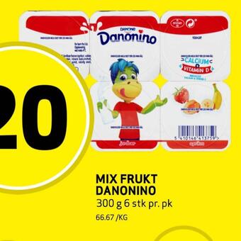 Bunnpris Mix frukt danonino tilbud