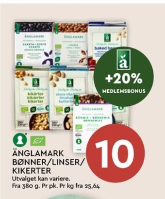 Coop Mega Änglamark bønner tilbud