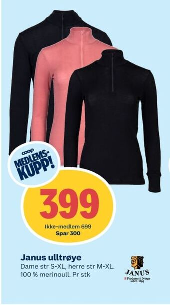 Coop Extra Janus trøye tilbud